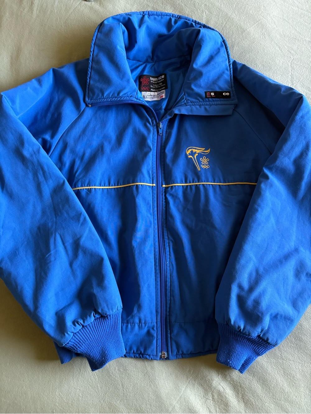 Vintage Sun Ice 1988 Calgary Olympic Bomber Jacket!